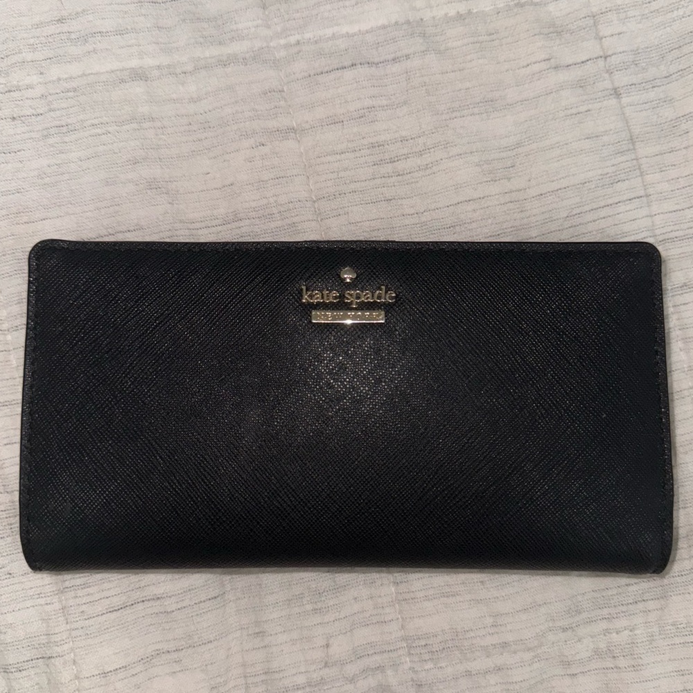 Kate Spade, Madison, black leather wallet